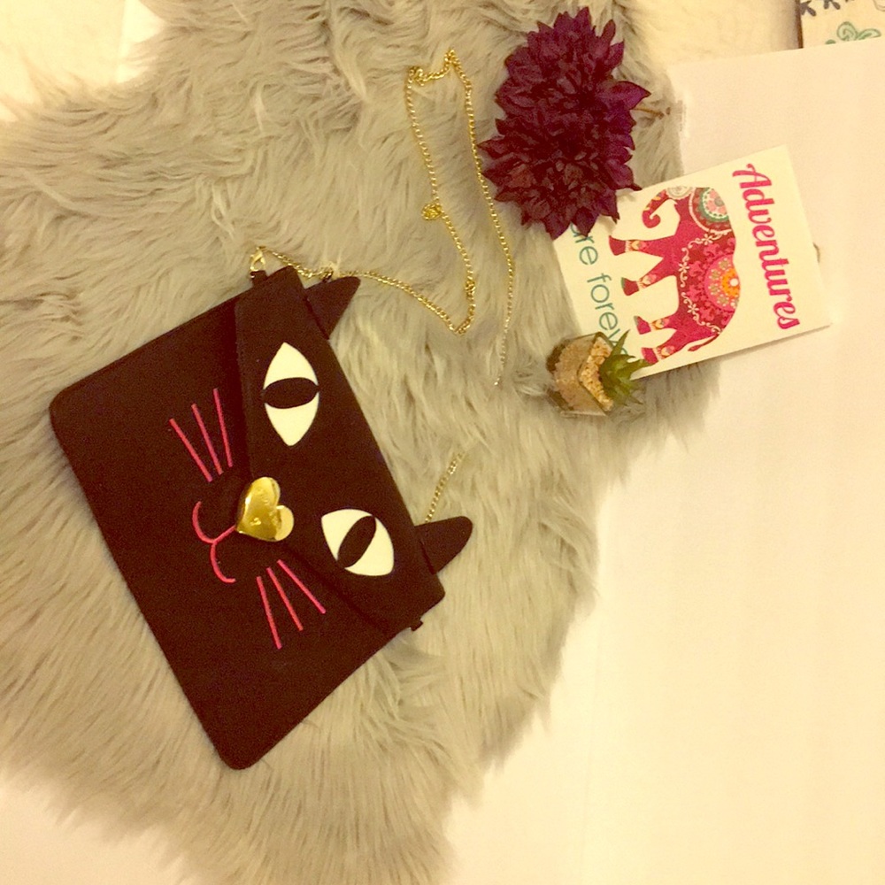 Betsy Johnson cat purse